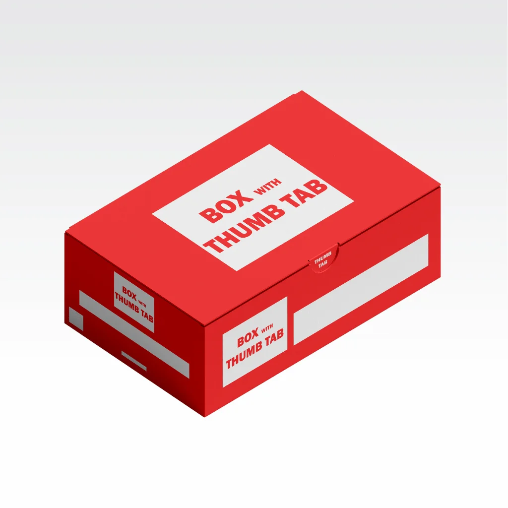 Boxes with Thumb Tab