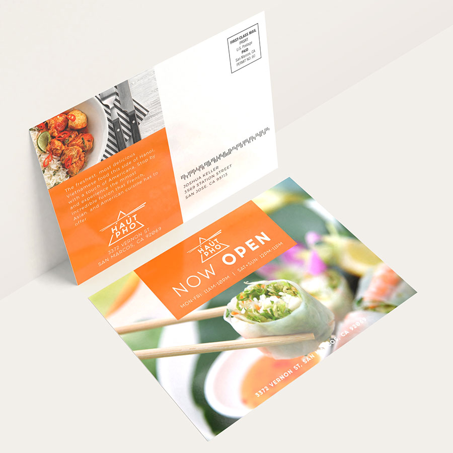 Folded Invitation Postcards